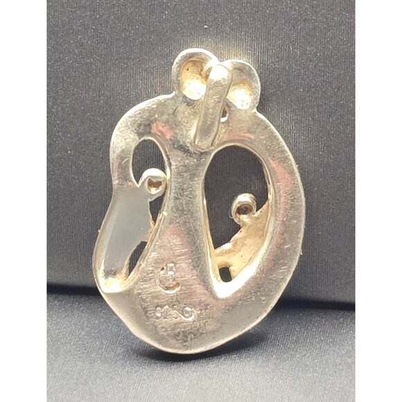 VTG Sterling Silver Carolyn Pollack Relios Pendant 7/8" 5 Person Family 2.63g - Picture 2 of 5